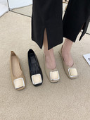 Pantofi casual dama cu talpa plate si element metalic