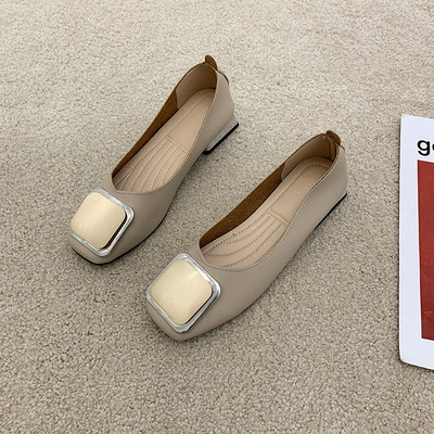 Pantofi casual dama cu talpa plate si element metalic