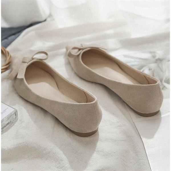 Pantofi casual dama model ascutit cu panglica in doua culori