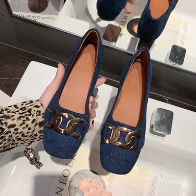 Pantofi casual dama cu element metalic