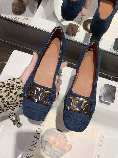 Pantofi casual dama cu element metalic