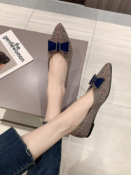 Ležerne ženske cipele s ravnim potplatom i trakom