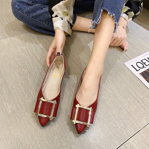 Pantofi casual dama cu catarama - din piele ecologica