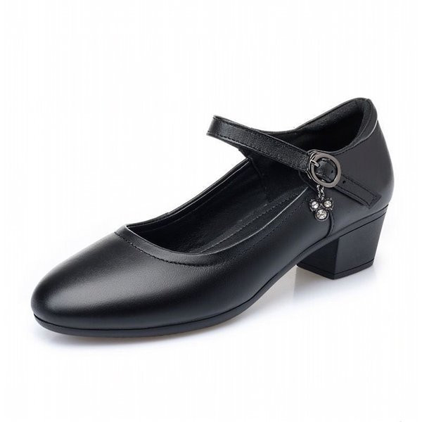 Pantofi casual dama din piele ecologica cu catarama