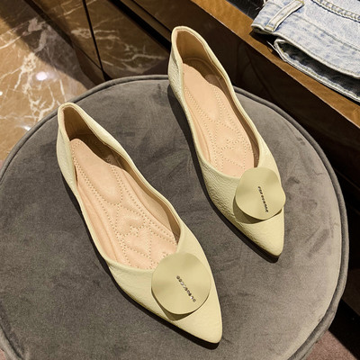 Γυναικεία casual μυτερά παπούτσια με επίπεδη σόλα