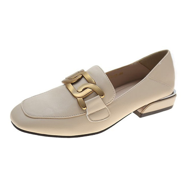 Pantofi rotunzi casual cu decor metalic