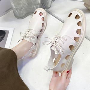 Pantofi casual dama din piele cu sireturi - in doua culori