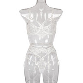 Elegantan intimni čipkasti ženski set od tangica i grudnjaka