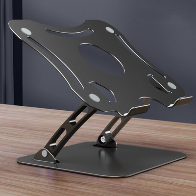 Nešiojamas metalinis nešiojamojo kompiuterio stovas