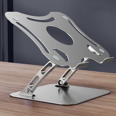 Nešiojamas metalinis nešiojamojo kompiuterio stovas