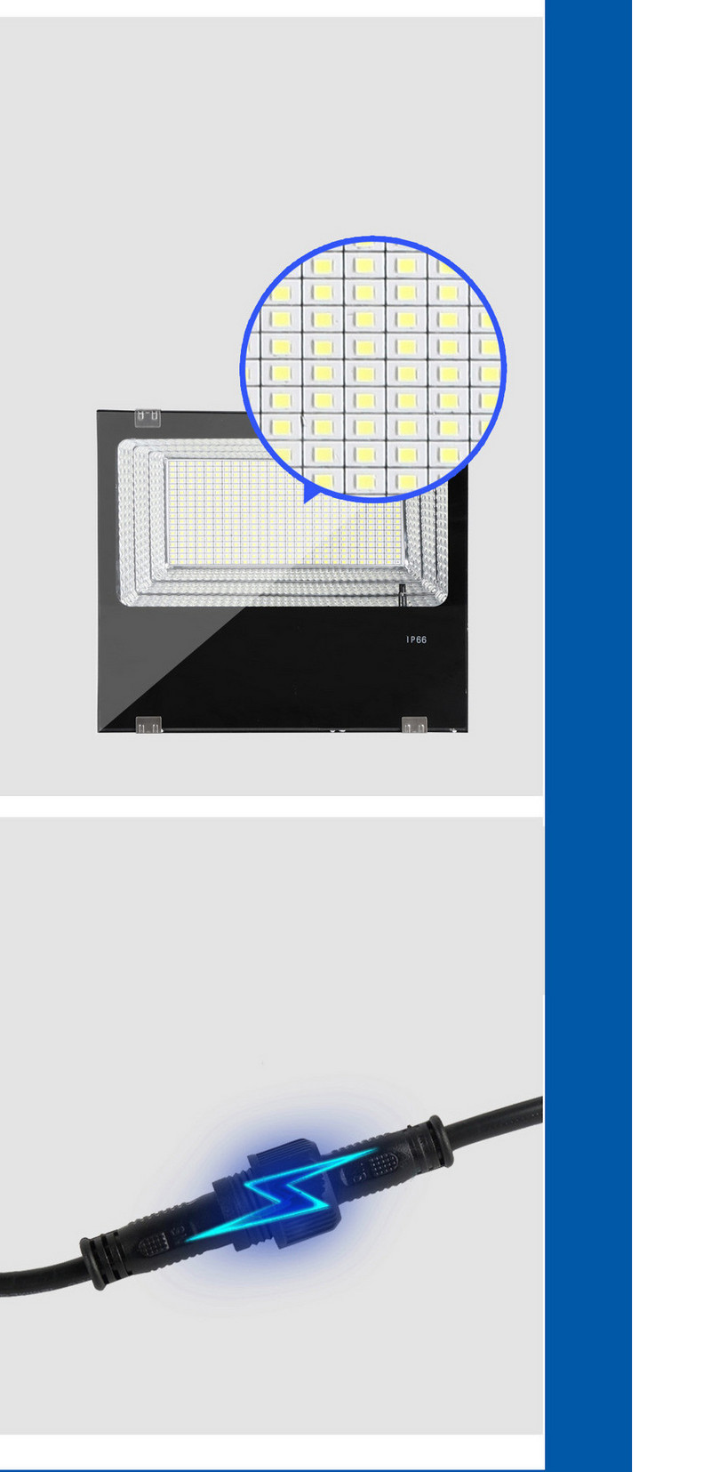 Αδιάβροχη ηλιακή λάμπα με αισθητήρα