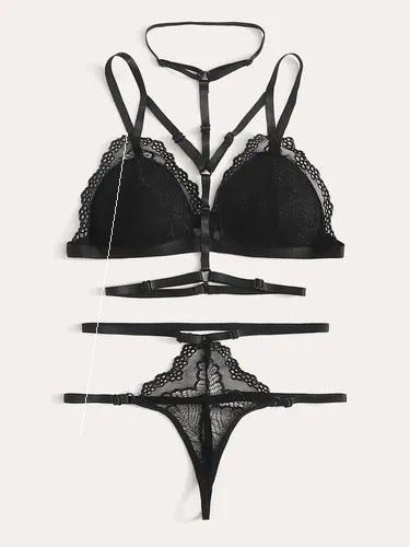 Κομψό γυναικείο σετ με δαντέλα