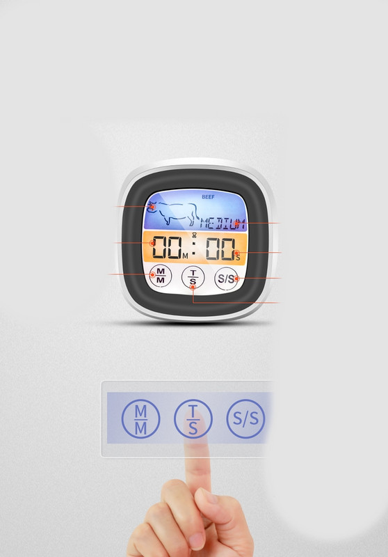 Elektroninis termometras kepimui