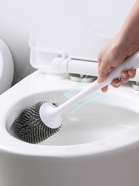 Perie din silicon pentru vasul de toaletă-pentru perete