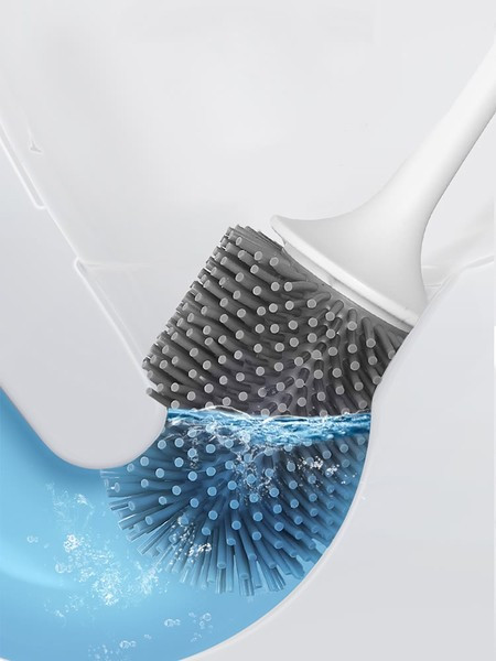 Perie din silicon pentru vasul de toaletă-pentru perete