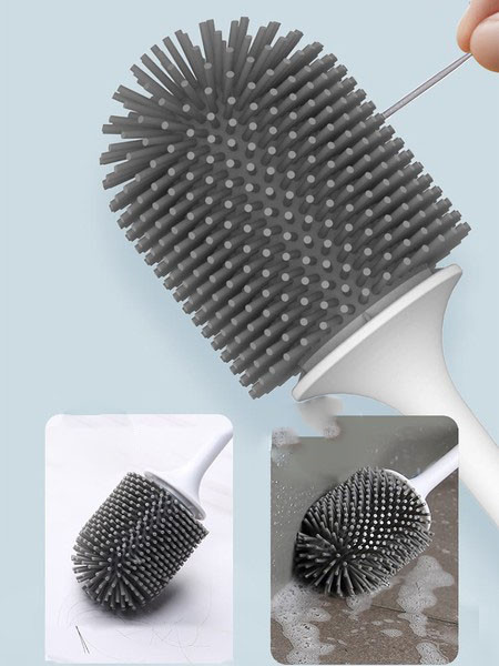 Perie din silicon pentru vasul de toaletă-pentru perete