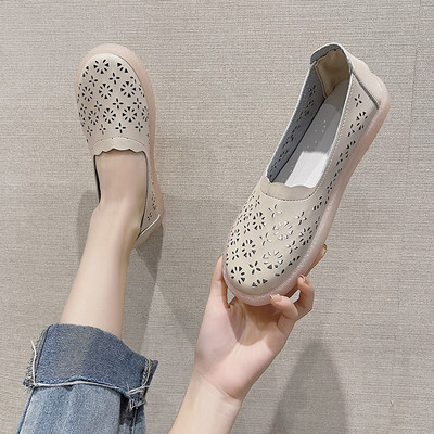 Γυναικεία casual παπούτσια από οικολογικό δέρμα σε τρία χρώματα με επίπεδη σόλα