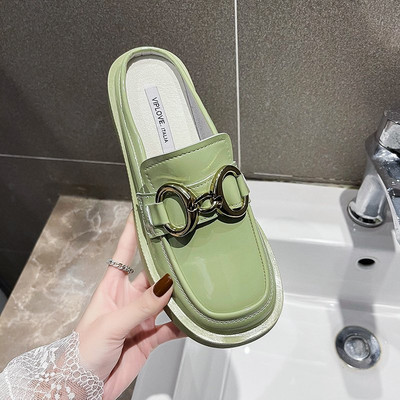 Pantofi casual dama cu decor metalic si talpa plata