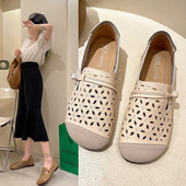 Pantofi casual dama din piele in doua culori