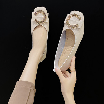 Pantofi dama casual cu decor metalic in trei culori