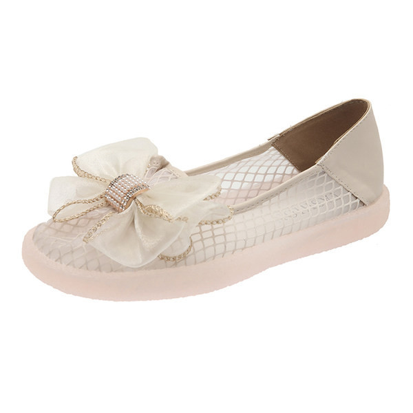 Pantofi moderni de dama cu panglica si pietre in trei culori