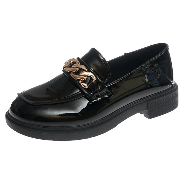 Model nou pantofi casual model rotunjit cu decor metalic