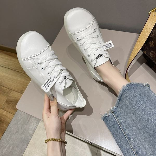 Pantofi casual cu sireturi in alb si negru