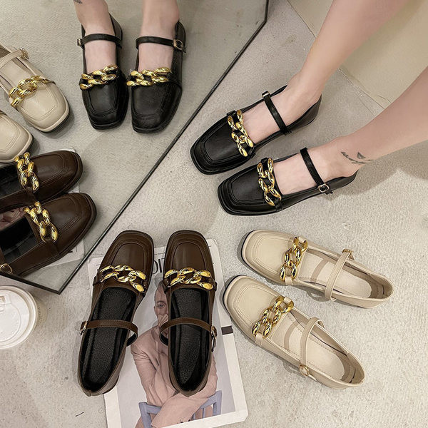 Pantofi casual dama din piele cu decor metalic