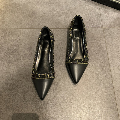 Pantofi dama cu talpa plate - model ascutit