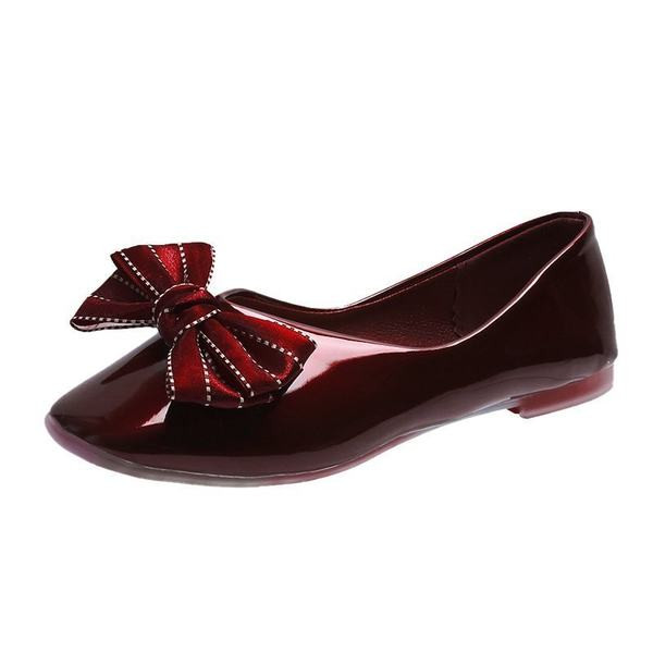 Ženske lakirane cipele za slobodno vrijeme s trakom