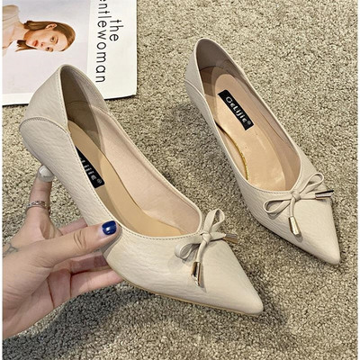 Νέο μοντέλο γυναικεία  έκο δερμάτινα υποδημάτα με κορδέλα σε διάφορα χρώματα