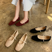 Pantofi casual dama din piele intoarsa ecologica cu perle in trei culori