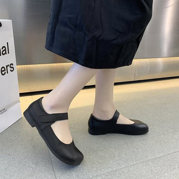 Pantofi de dama din piele cu inchidere cu velcro