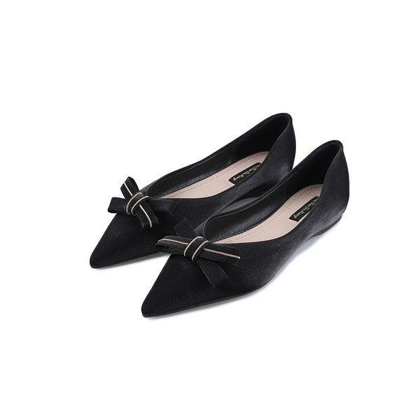 Μοντέρνα γυναικεία μυτερά παπούτσια με κορδέλα σε διάφορα χρώματα