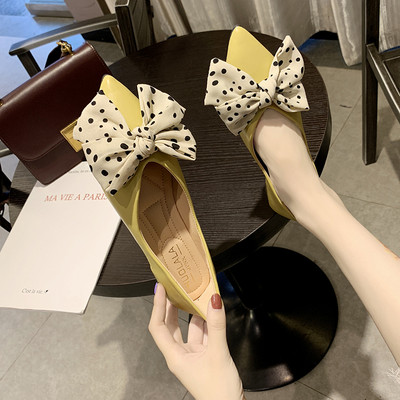 Model nou de pantofi de primavara din piele ecologica cu panglica din material textil