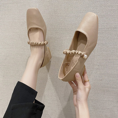 Ženske ležerne kožne cipele - običan model