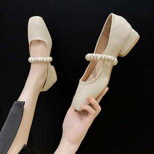 Ženske ležerne kožne cipele - običan model