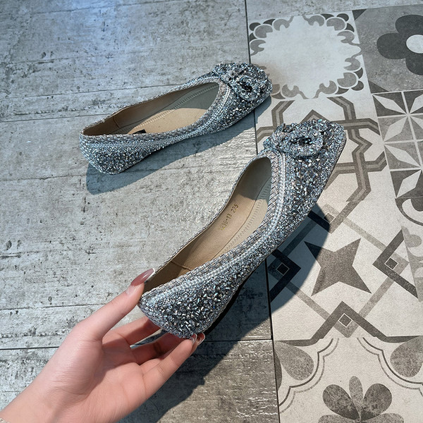 Pantofi casual dama cu panglica si talpa plata