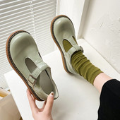 Pantofi de dama din piele cu catarama