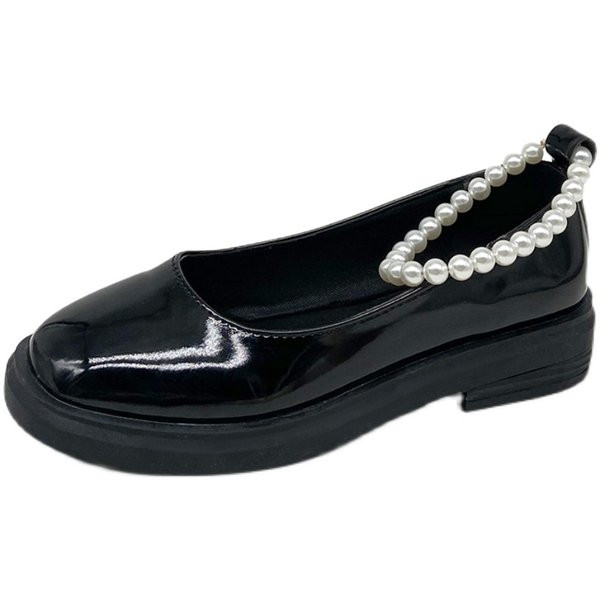 Ženske casual lakirane cipele s biserima