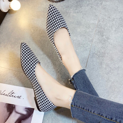 Pantofi textile casual model ascutit