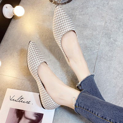 Pantofi textile casual model ascutit