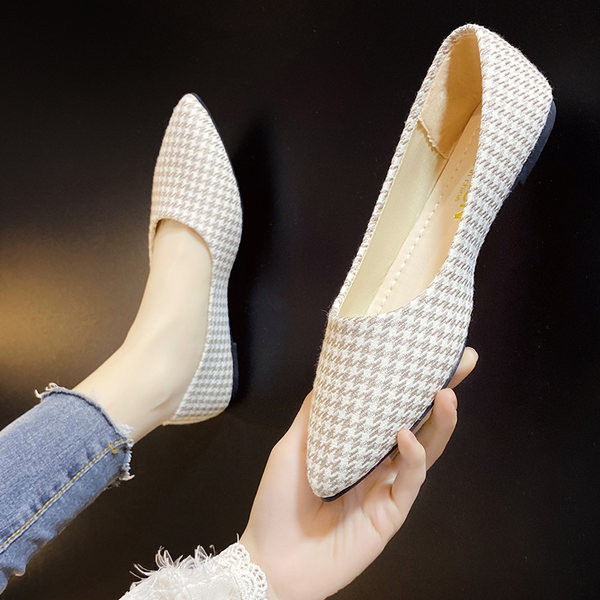 Pantofi textile casual model ascutit