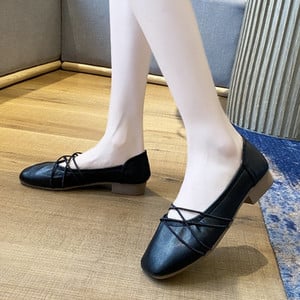 Pantofi dama din piele ecologica cu bretele in trei culori