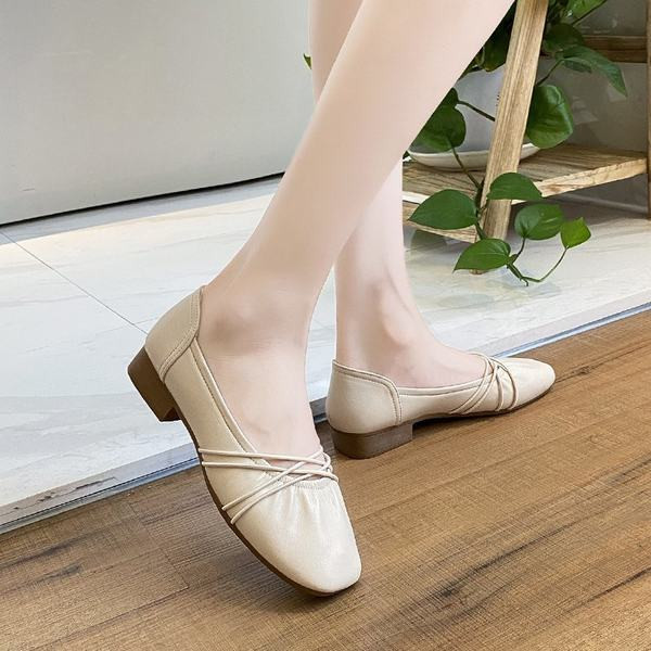 Pantofi dama din piele ecologica cu bretele in trei culori