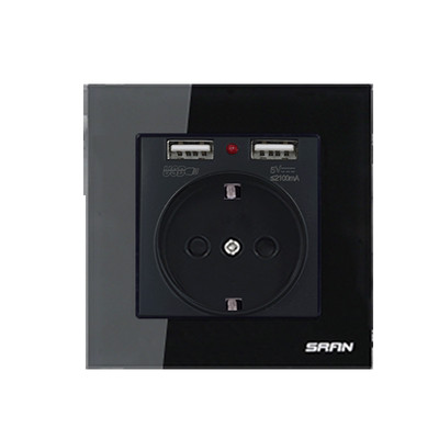 Контакт за стена с два USB порта