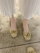 Pantofi casual dama din piele ecologica cu element metalic