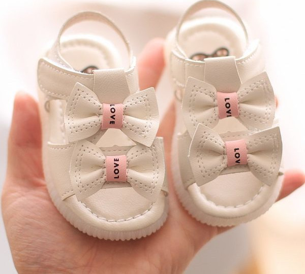 Sandale de vara copii din piele ecologica cu panglici