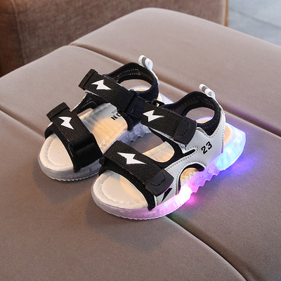 Sandale luminoase pentru copii pentru fete și băieți - mai multe modele