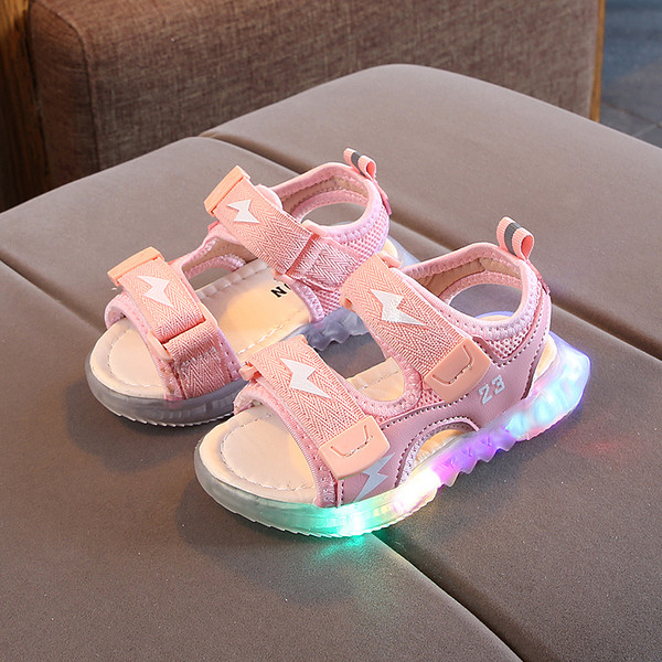 Sandale luminoase pentru copii pentru fete și băieți - mai multe modele